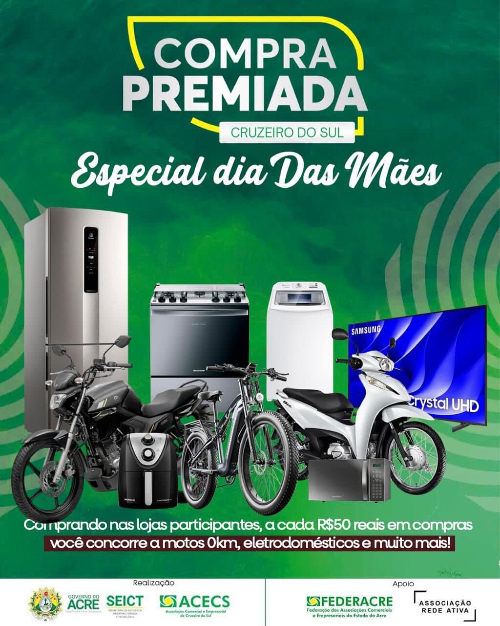 compra-premiada-em-cruzeiro-do-sul-sorteia-motos-0-km-e-eletrodomesticos-para-quem-comprar-no-comercio-local