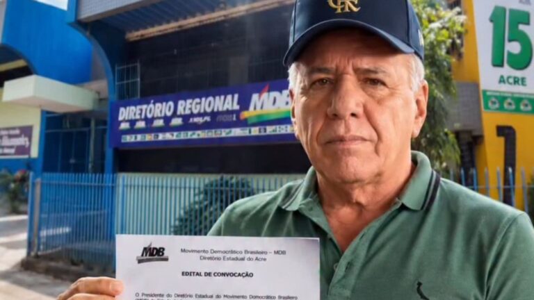 Vagner Sales convoca convenção do MDB para definir chapa das eleições de 2026
